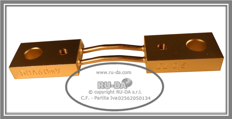 Shunt 50A 60mV Nebenwiderstand 50A 60mV Nebenwiderstande 50A 60mV Dérivateur 50A 60mV Derivatore di corrente 50A 60mV Derivador (shunt) de corriente continua 50 A 60 mV Derivador amperímetro 50A 60mV Shunt50A60mV Current Shunt Resistors 50A 60mV Résistance de shunt 50A 60mV RU-DA SHUNT ITALIA DIN 43703